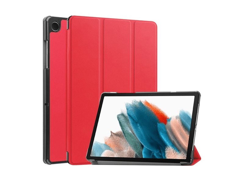 Gigapack Samsung Tab A9 Bőr hatású flip tok, piros (GP-150665)