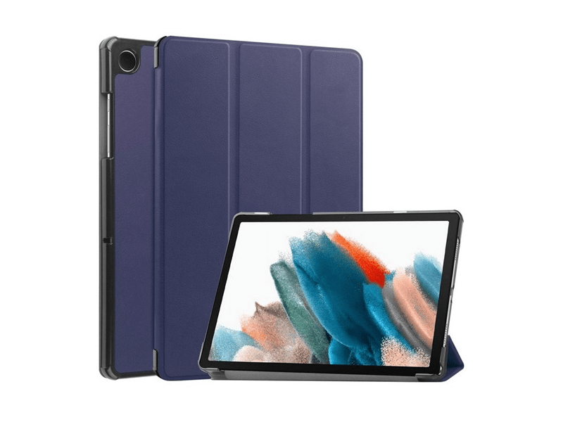 Gigapack Samsung Tab A9 Bőr hatású flip tok, sötétkék (GP-150669)
