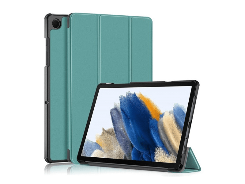 Gigapack Samsung Tab A9 Plus Bőr hatású flip tok, zöld (GP-150672)