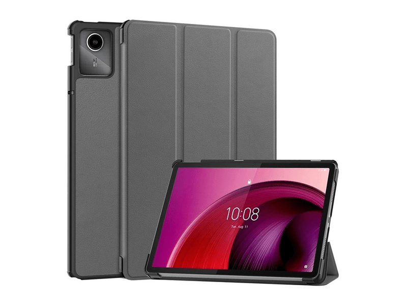 Gigapack Lenovo Tab M11 Bőr hatású flip tok, szürke (GP-155066)