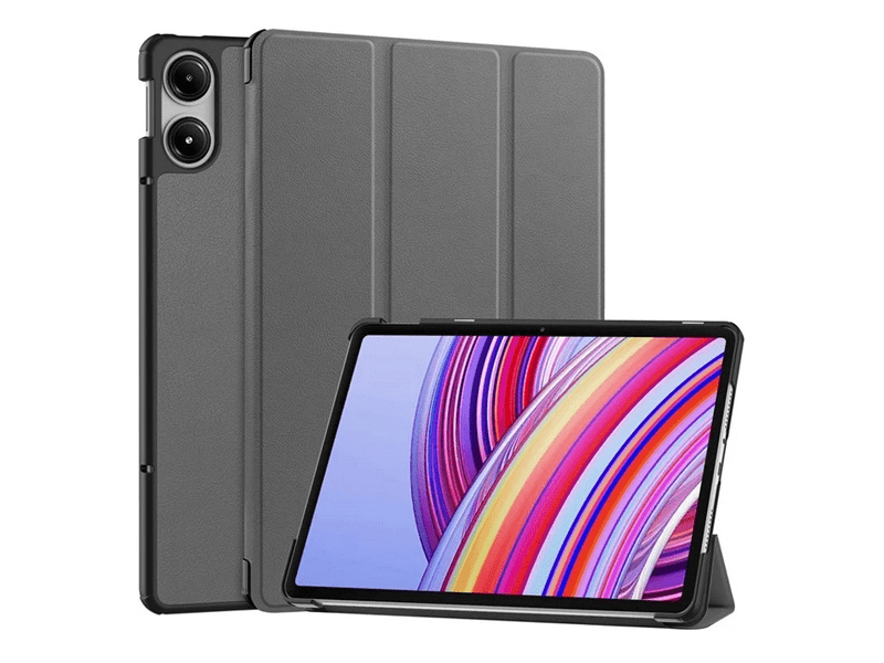 Gigapack Xiaomi Redmi Pad Pro Bőr hatású tok, szürke (GP-159642)