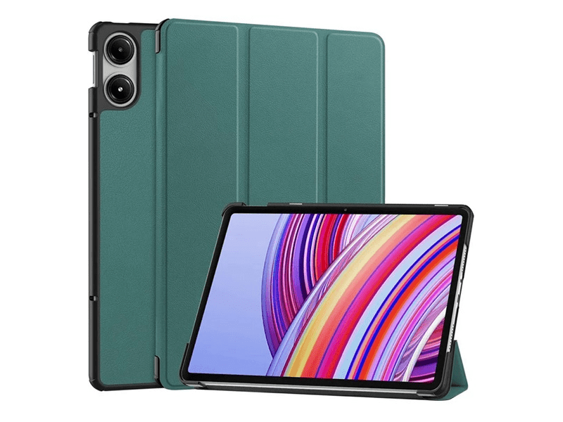 Gigapack Xiaomi Redmi Pad Pro Bőr hatású tok, sötétzöld (GP-159643)