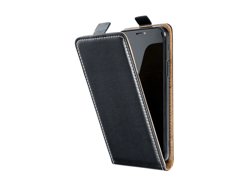 Gigapack Apple iPhone 16 Pro Max Bőr hatású flip tok, fekete (GP-160170)