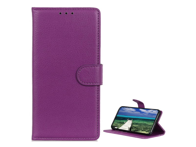 Gigapack Nokia G60 Bőr hatású flip tok, lila (GP-136137)