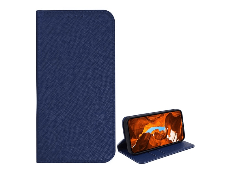 Gigapack T Phone 2 Pro 5G Bőr hatású flip tok, kék (GP-159665)