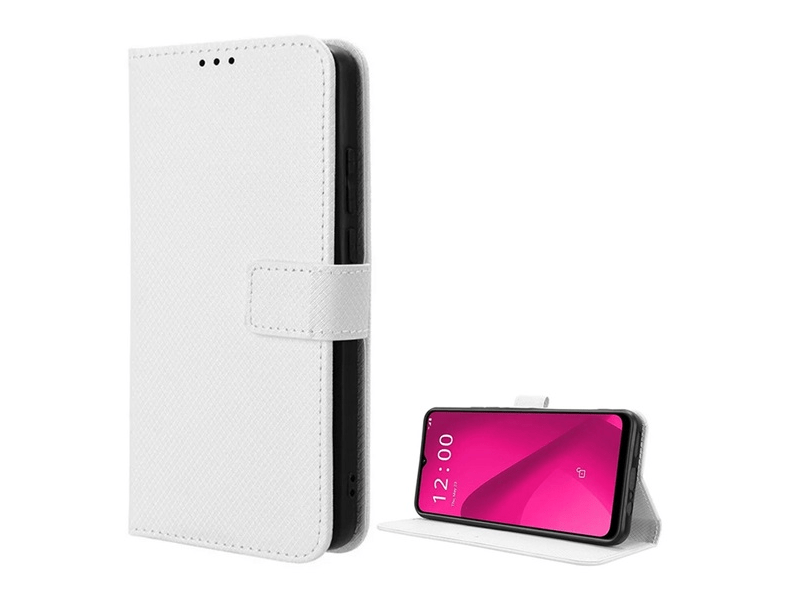 Gigapack T Phone 2 5G Bőr hatású telefon tok, fehér (GP-159729)