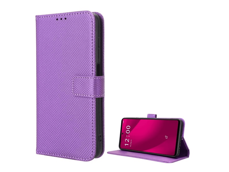 Gigapack T Phone 2 5G Bőr hatású telefon tok, lila (GP-159739)