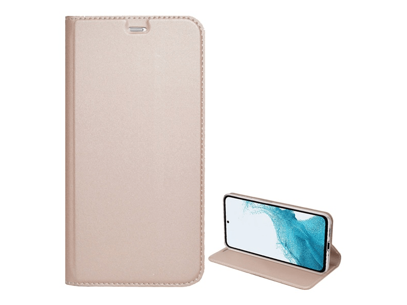 Gigapack Xiaomi Redmi Note 12 Pro 5G/Poco X5 Pro 5G Bőr hatású flip tok, rozéarany (GP-138930)