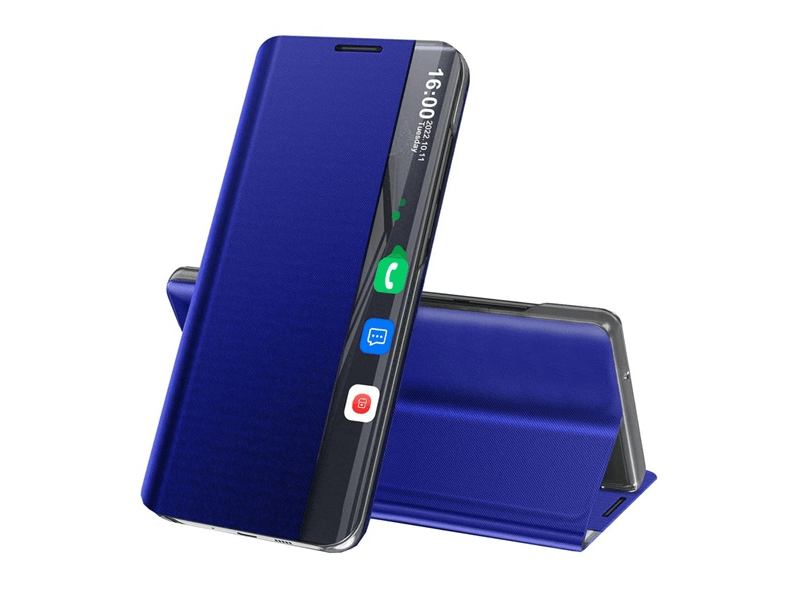 Gigapack Samsung Galaxy S24 Plus Aktív flip tok, sötétkék (154007)