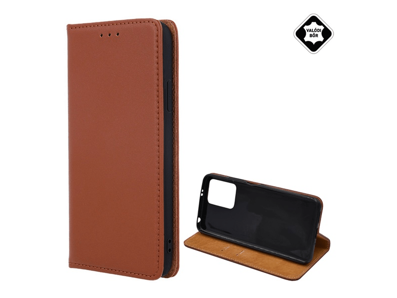 Gigapack Xiaomi Redmi Note 12 5G/Poco X5 5G Flip bőrtok, barna (153610)