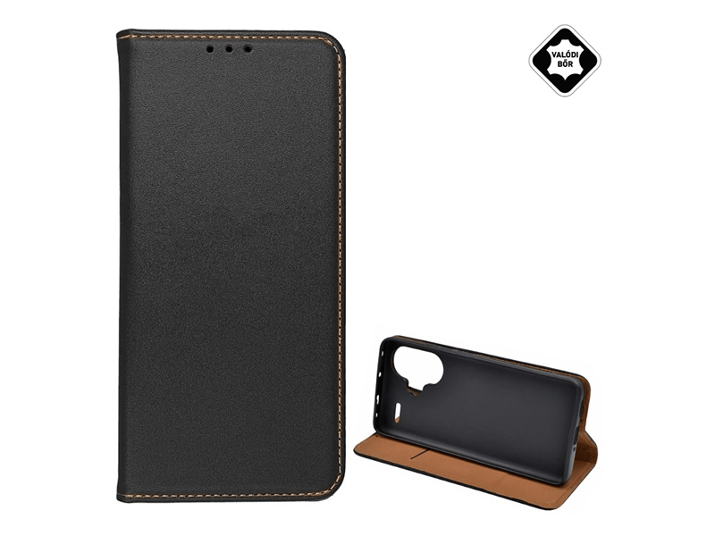 Gigapack Xiaomi Redmi Note 13 Pro+ 5G Flip bőrtok, fekete (GP-154021)