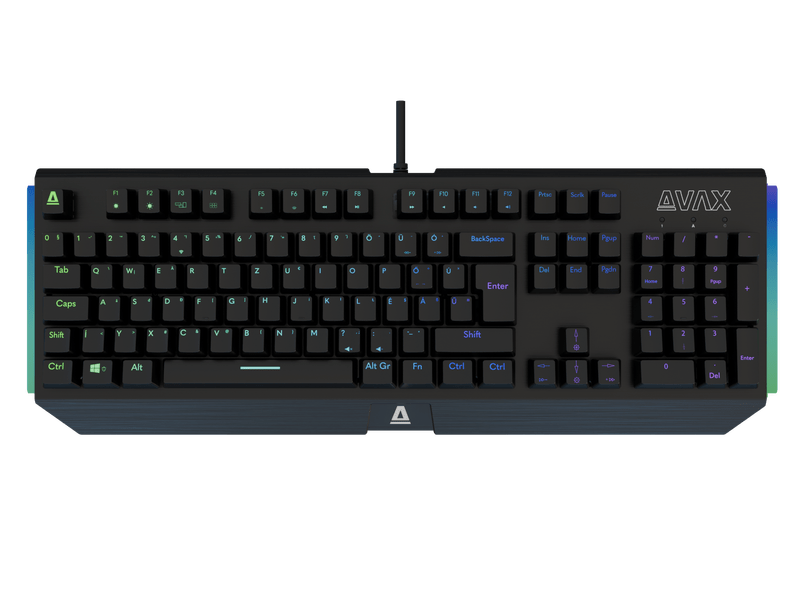 Avax FS01B Mechanikus gamer billentyűzet, barna switch