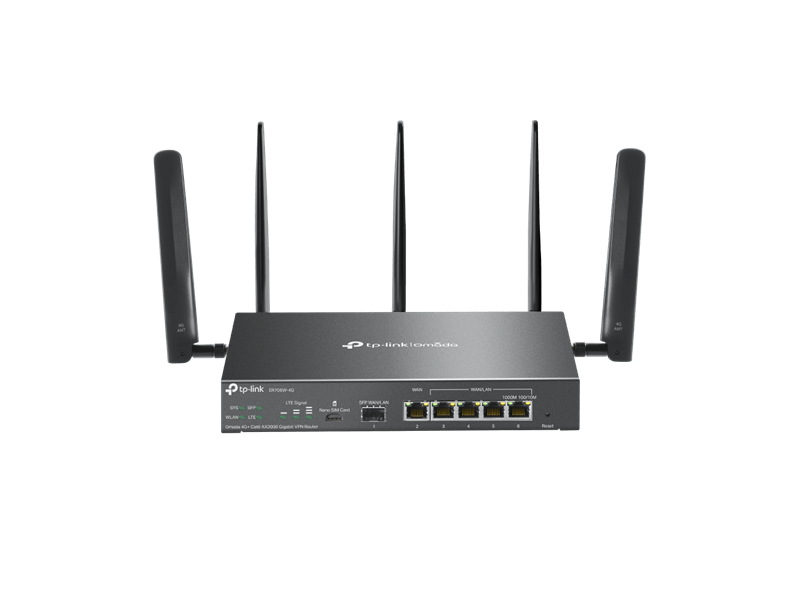 TP-Link ER706W-4G Omada 4G+ Cat6 AX3000 Gigabit VPN Router