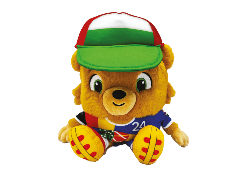 UEFA 2024 Albert plüss magyar sapkás kabalafigura, 35 cm