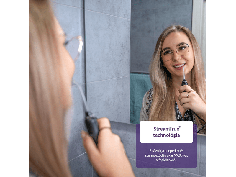 TrueLife AquaFloss Station F300 szájzuhany, fekete (TLSFMAFSF30BA)