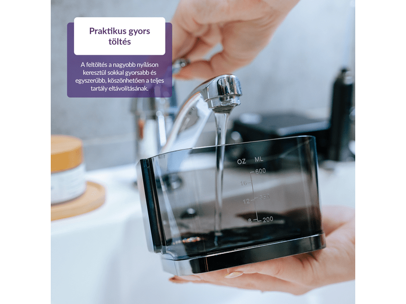 TrueLife AquaFloss Station F300 szájzuhany, fekete (TLSFMAFSF30BA)