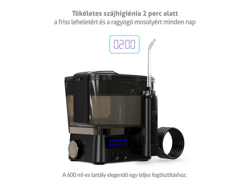 TrueLife AquaFloss Station F300 szájzuhany, fekete (TLSFMAFSF30BA)