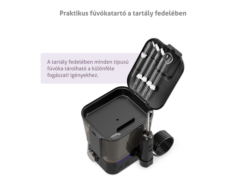 TrueLife AquaFloss Station F300 szájzuhany, fekete (TLSFMAFSF30BA)