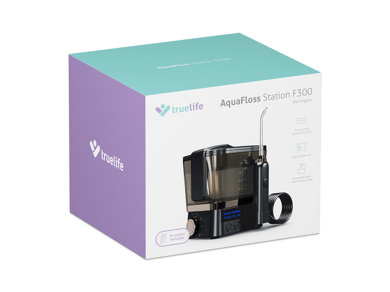 TrueLife AquaFloss Station F300 szájzuhany, fekete (TLSFMAFSF30BA)