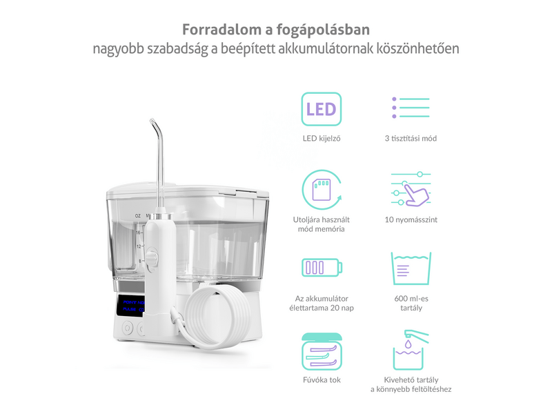 TrueLife AquaFloss Station F300 Szájzuhany, fehér (TLSFMAFSF30WA)