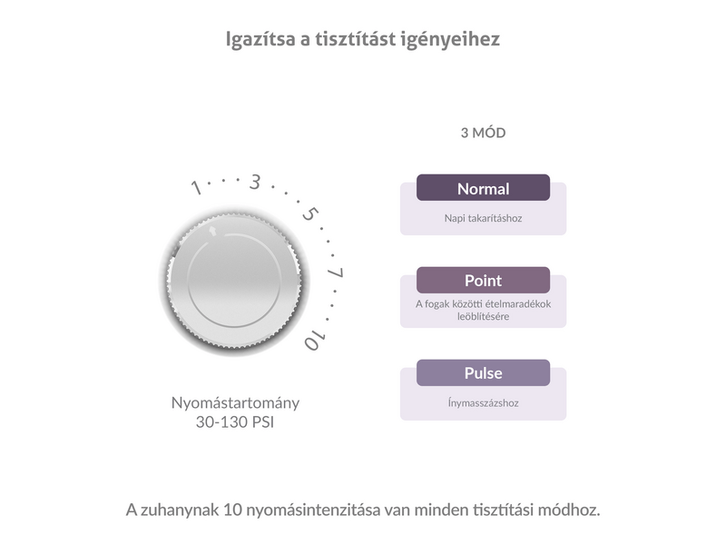 TrueLife AquaFloss Station F300 Szájzuhany, fehér (TLSFMAFSF30WA)