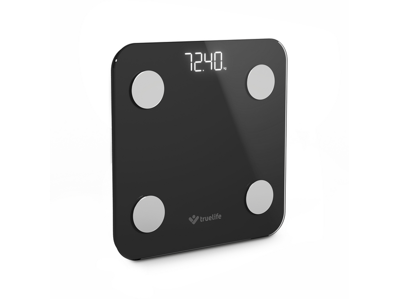 TrueLife FitScale W1 BT pametna vaga, crna (TLCSMFSW1NNBA)