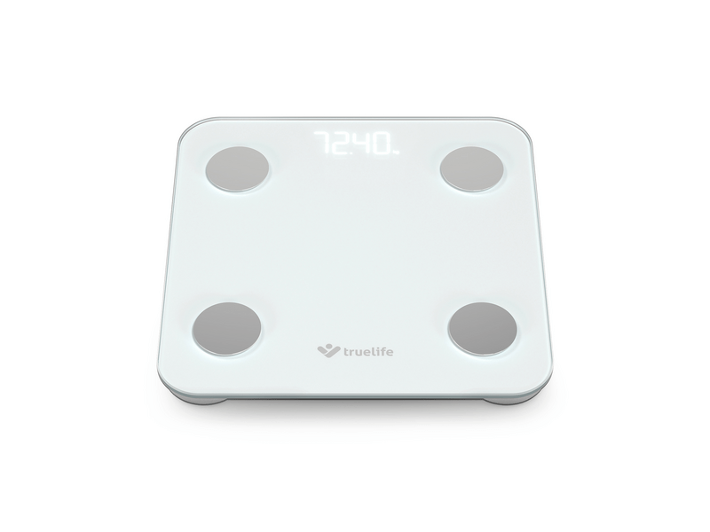 TrueLife FitScale W1 BT Okosmérleg, fehér (TLCSMFSW1NNWA)