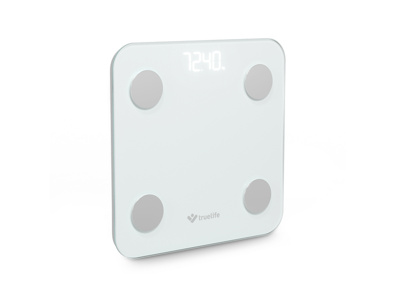 TrueLife FitScale W1 BT Okosmérleg, fehér (TLCSMFSW1NNWA)