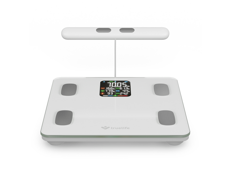 TrueLife FitScale W8 BT Okosmérleg, fehér (TLCSMFSW8NNWA)