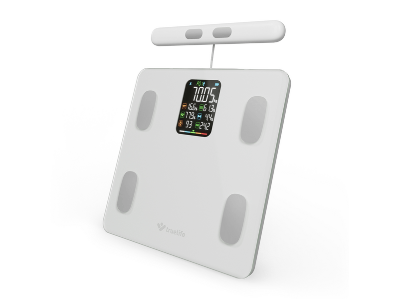 TrueLife FitScale W8 BT Okosmérleg, fehér (TLCSMFSW8NNWA)