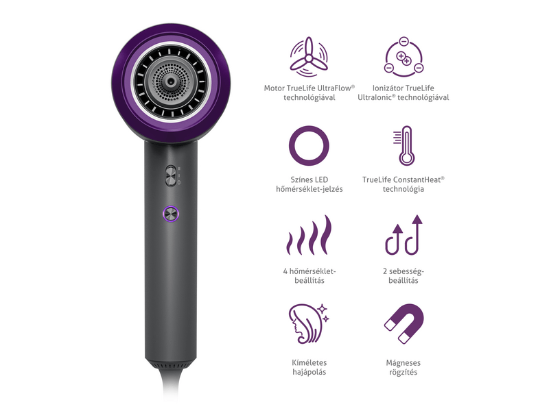 TrueLife HairDryer D3 Hajszáító (TLHDMHDD3NNGA)