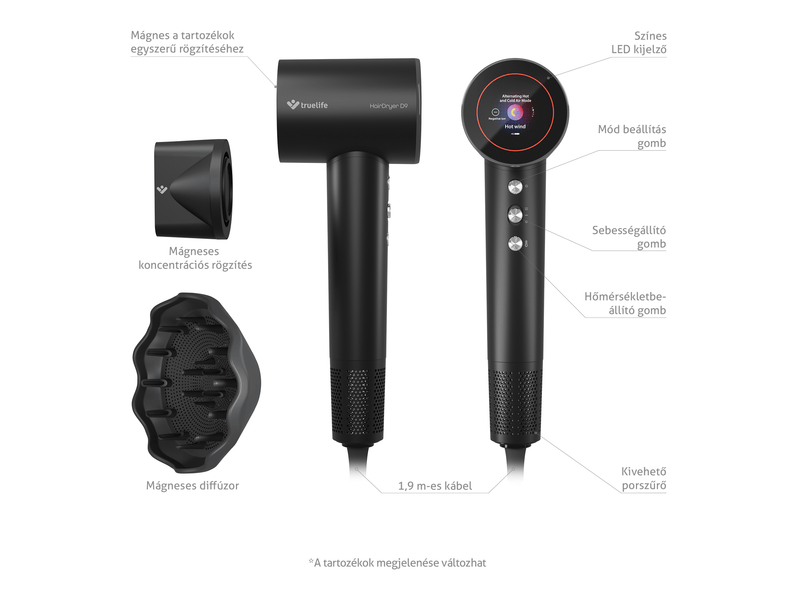 TrueLife HairDryer D9 Hajszárító (TLHDMHDD9NNBA)