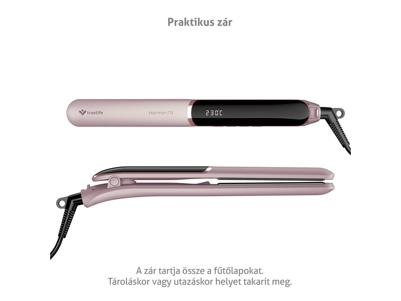 TrueLife HairIron N3 Hajvasaló, rózsaszín (TLHSMHIN3NNPA)