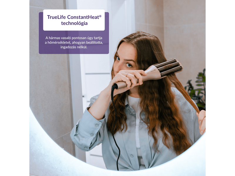 TrueLife HairWaver W6 Hajformázó, rózsaszín (TLCIMHWW6NNPA)