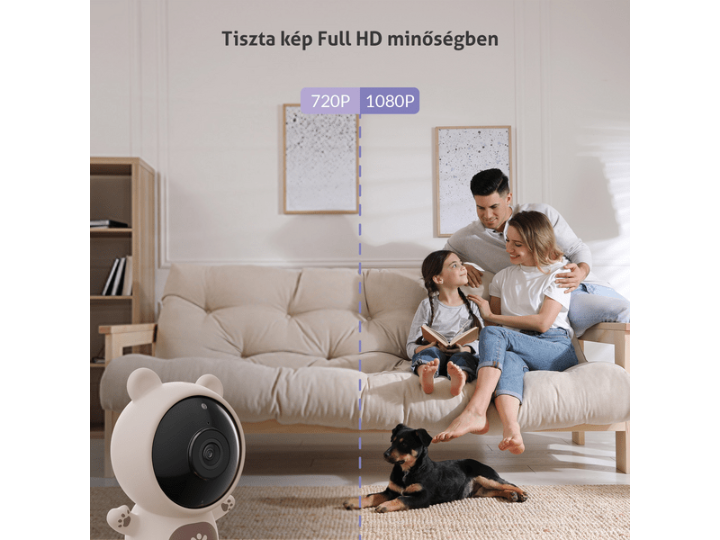 TrueLife NannyCam S3 Smart Kamerás gyermekfigyelő