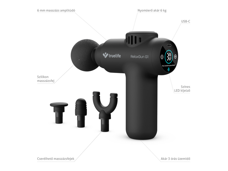 TrueLife RelaxGun G1 Masszázspisztoly