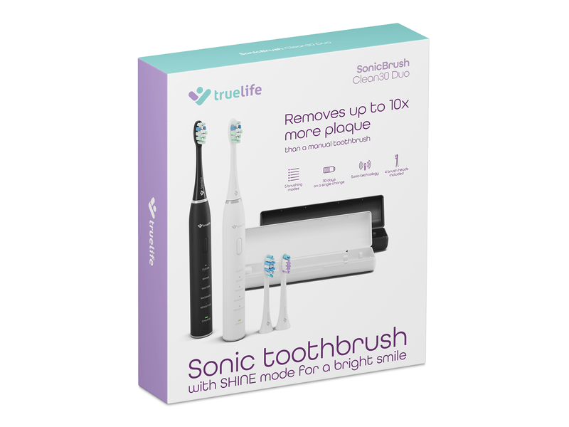 TrueLife SonicBrush Clean30 Duo Elektromos fogkefe (TLATMC30DUOWA)
