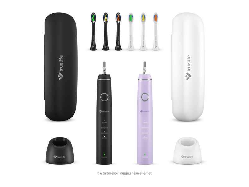 Truelife SonicBrush Compact Duo Elektromos fogkefe, lila/fekete