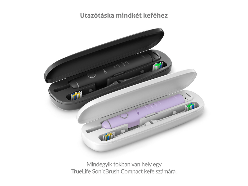 Truelife SonicBrush Compact Duo Elektromos fogkefe, lila/fekete
