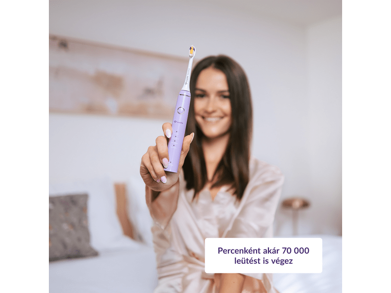 TrueLife SonicBrush Compact Lavender Elektromos fogkefe, lila