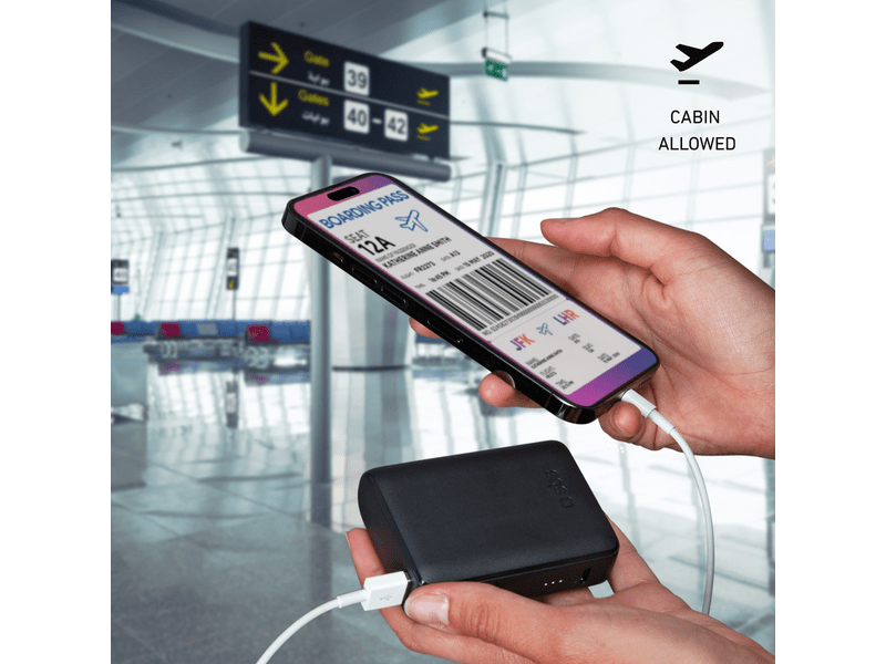 SBS NanoTube 10000mAh PowerBank, crna (TTBB10000MINIK)