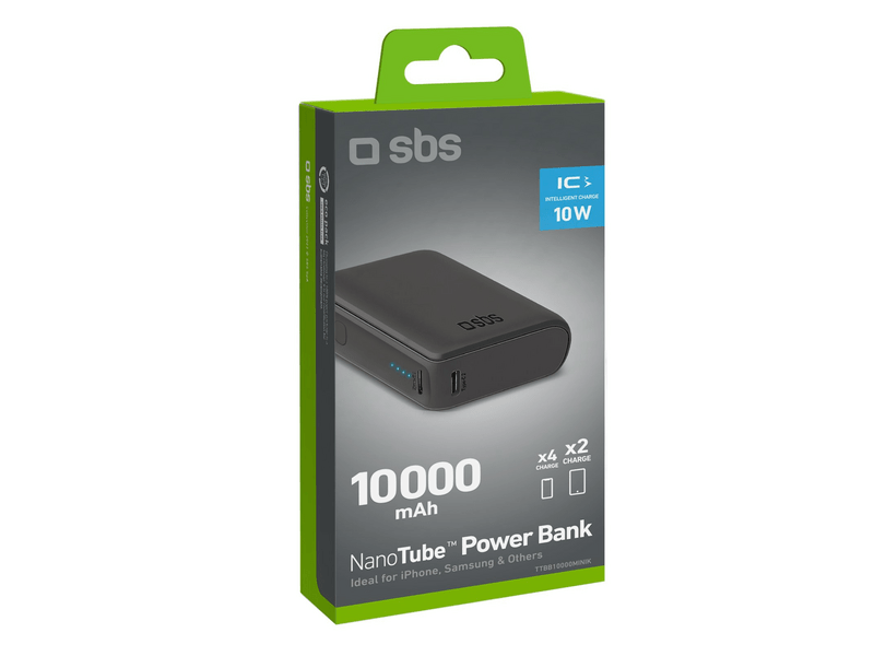 SBS NanoTube 10000mAh PowerBank, crna (TTBB10000MINIK)
