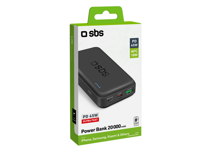 SBS 45W Power Delivery 20000mAh PowerBank (TTBB20000PD45WK)