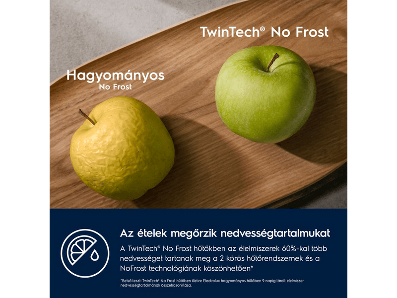 Electrolux LNT7TF18S Beépíthető alulfagyasztós kombinált hűtő