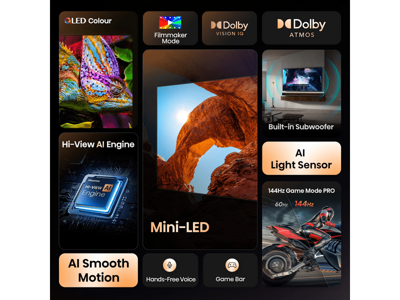 Hisense 85U7Q 85" 4K UHD Smart mini-LED televizor