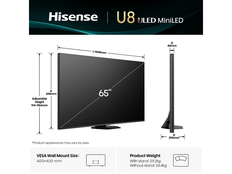 Hisense 65U8Q 65" 4K UHD ULED Smart TV