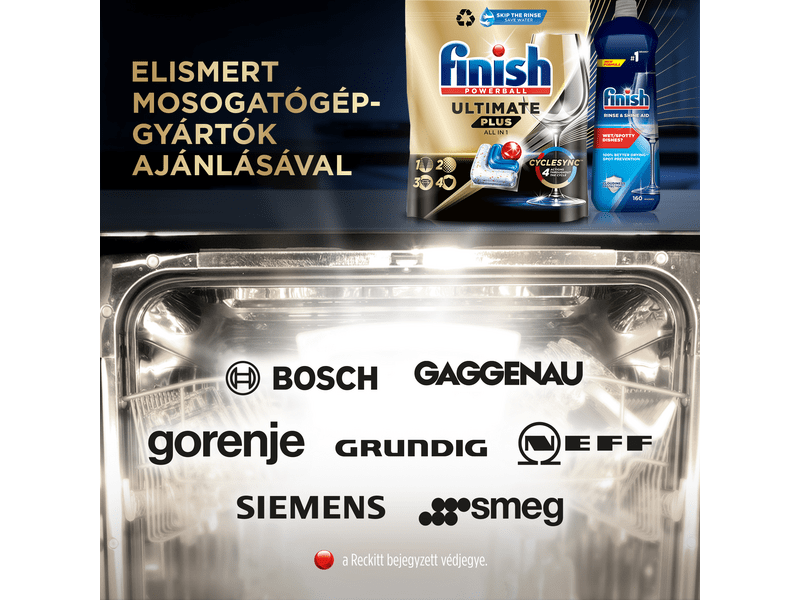 Finish Ultimate Plus All in 1 Regular Mosogatógép kapszula, 45 db