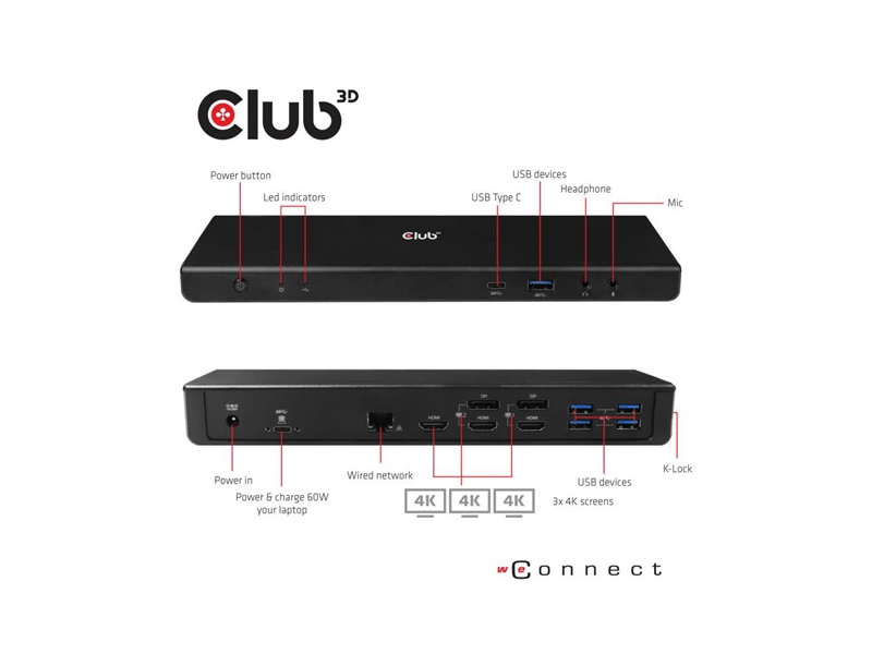 Club 3D CSV1562 Dokkoló