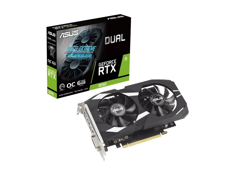 Asus Dual GeForce RTX™ 3050 OC Edition 6GB GDDR6 Videókártya
