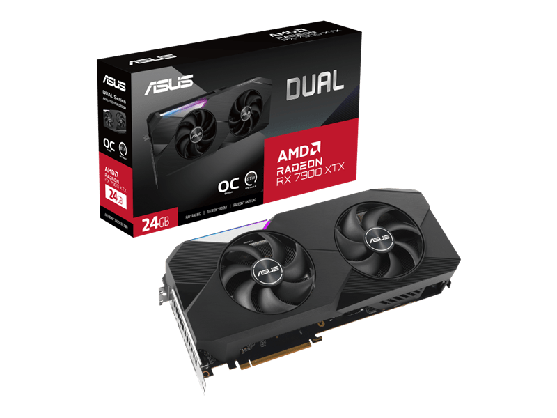 Asus Dual Radeon RX 7900 XTX OC Edition 24GB GDDR6 Videókártya
